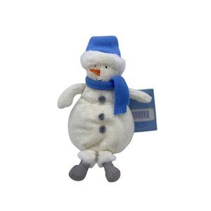 Hallmark Jingle‎ Pals Belly Gros bedon Snowman Plush Stuffed Shelf Sitter RARE